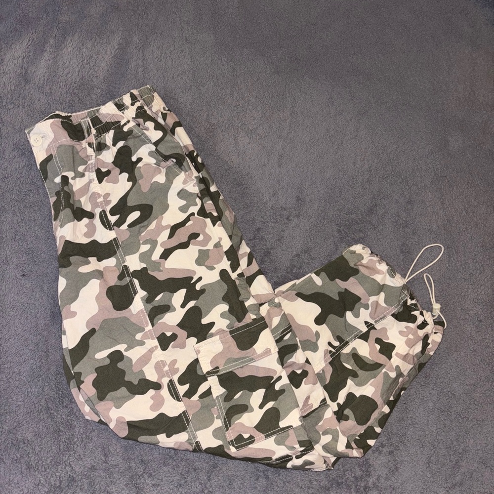 Celebrity Pink Camouflage Joggers